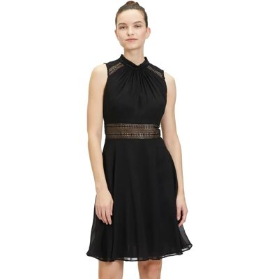 Vera Mont Schwarzes Spitzen-Cocktailkleid Vera Mont Schwarzes Spitzen-Cocktailkleid