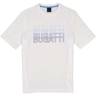 Bugatti 3XL Biały T-shirt dla mężczyzn - Odzież Bugatti 3XL Biały T-shirt dla mężczyzn - Odzież