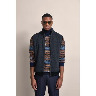 Bugatti Lichtgrijze Herenbodywarmer - Casual en Stijlvol Bugatti Lichtgrijze Herenbodywarmer - Casual en Stijlvol