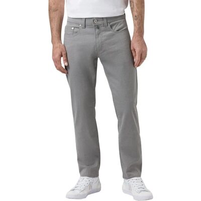 Pierre Cardin Lyon Tapered Birdseye Hose - Grau Pierre Cardin Lyon Tapered Birdseye Hose - Grau