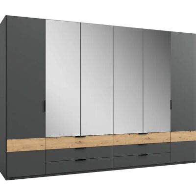 WIMEX Gibraltar Kleiderschrank - 6-türig, Grau, Modern WIMEX Gibraltar Kleiderschrank - 6-türig, Grau, Modern