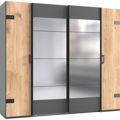 WIMEX Stockholm Kleiderschrank - Industrial-Look, Rustikale Optik - Schrank WIMEX Stockholm Kleiderschrank - Industrial-Look, Rustikale Optik - Schrank
