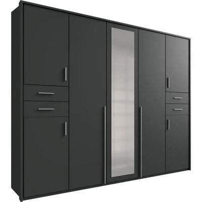 WIMEX Vegas Drehtürenschrank - 7 Türen, Spiegel, 4 Schubladen WIMEX Vegas Drehtürenschrank - 7 Türen, Spiegel, 4 Schubladen