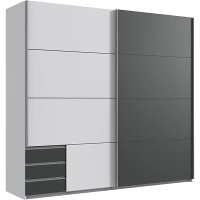 WIMEX Emden Kleiderschrank - Schiebetüren, Schubladen - 225x210x64cm WIMEX Emden Kleiderschrank - Schiebetüren, Schubladen - 225x210x64cm