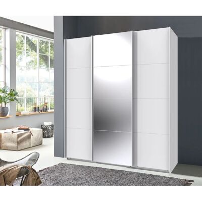 WIMEX Norderstedt Kleiderschrank - 3 Türen, 180x210cm, Weiß/ Spiegel WIMEX Norderstedt Kleiderschrank - 3 Türen, 180x210cm, Weiß/ Spiegel