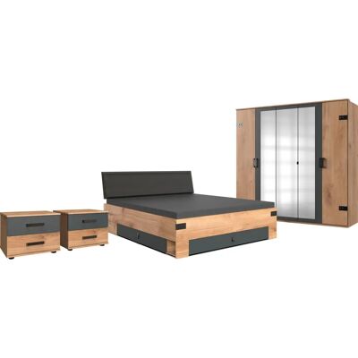 WIMEX Stockholm Grau Schlafzimmer-Set - Schlafzimmer WIMEX Stockholm Grau Schlafzimmer-Set - Schlafzimmer