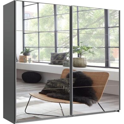 WIMEX England Schrank - 2 Türen, Vollspiegel, 225x65x208cm WIMEX England Schrank - 2 Türen, Vollspiegel, 225x65x208cm