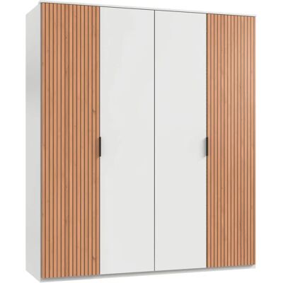 WIMEX Tunis Kleiderschrank - Akustik Eiche, Weiß, 180x58x210cm WIMEX Tunis Kleiderschrank - Akustik Eiche, Weiß, 180x58x210cm