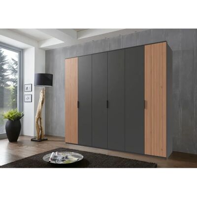Wimex Tunis Kleiderschrank - Graphit/Artisan Eiche - 270x210x58cm Wimex Tunis Kleiderschrank - Graphit/Artisan Eiche - 270x210x58cm