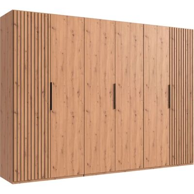 WIMEX Andorra Kleiderschrank - Artisan Eiche Nachbildung / Akustikpaneel - 6-türig WIMEX Andorra Kleiderschrank - Artisan Eiche Nachbildung / Akustikpaneel - 6-türig