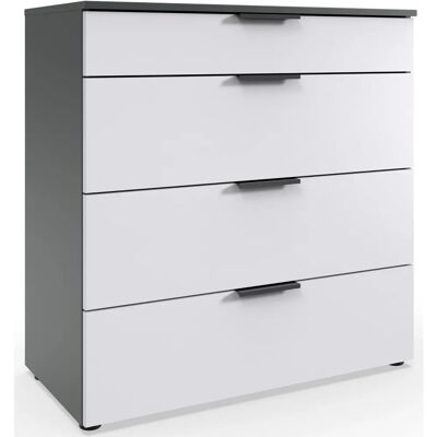 WIMEX Level by fresh to go Weiß/Graphit Sideboard - Sideboard WIMEX Level by fresh to go Weiß/Graphit Sideboard - Sideboard