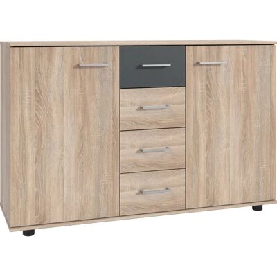 WIMEX Taiga Sideboard - 4 Schubladen, 2 Einlegeböden, 2 Türen WIMEX Taiga Sideboard - 4 Schubladen, 2 Einlegeböden, 2 Türen
