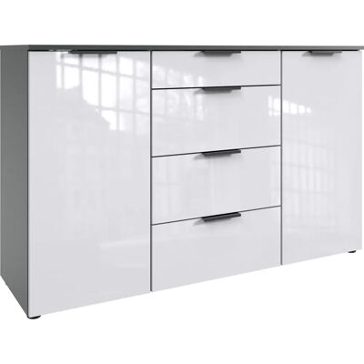 WIMEX Level36 D Sideboard - grau / weiß - 135x84x41cm WIMEX Level36 D Sideboard - grau / weiß - 135x84x41cm