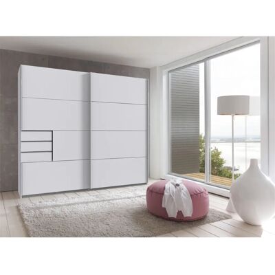 Wimex Bangkok Kleiderschrank - 2-türig, 225cm breit, Weiß Wimex Bangkok Kleiderschrank - 2-türig, 225cm breit, Weiß