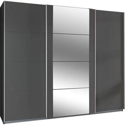 WIMEX Bern Schiebetürenschrank - 3-tür, 270x64x210cm, Grau WIMEX Bern Schiebetürenschrank - 3-tür, 270x64x210cm, Grau