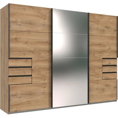 Mid.You Kleiderschrank - 3 Türen, 6 Schubladen, 270cm Breite Mid.You Kleiderschrank - 3 Türen, 6 Schubladen, 270cm Breite
