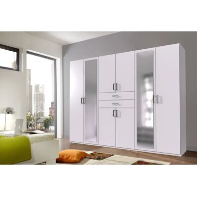 WIMEX Dillingen Kleiderschrank - 8-Türen, Weiß, Spiegel, 270x58x208cm WIMEX Dillingen Kleiderschrank - 8-Türen, Weiß, Spiegel, 270x58x208cm