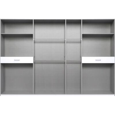 WIMEX Tibet Kleiderschrank - 11 Türen, 208cm hoch, grau WIMEX Tibet Kleiderschrank - 11 Türen, 208cm hoch, grau
