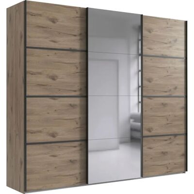 WIMEX Jork Spiegel Kleiderschrank - 270cm Breit - Modern Schiebetüren WIMEX Jork Spiegel Kleiderschrank - 270cm Breit - Modern Schiebetüren