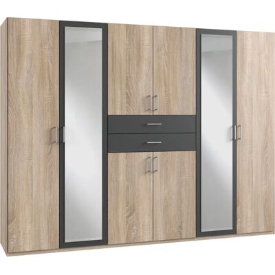 WIMEX Diver Kleiderschrank - mit Spiegel, Schubladen & 270cm WIMEX Diver Kleiderschrank - mit Spiegel, Schubladen & 270cm