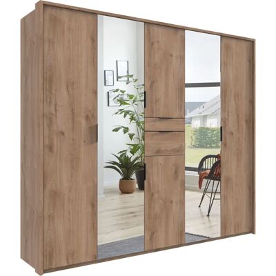 WIMEX Moldau Kleiderschrank - 6 Türen, 2 Spiegel, 8 Einlegeböden - Premium WIMEX Moldau Kleiderschrank - 6 Türen, 2 Spiegel, 8 Einlegeböden - Premium