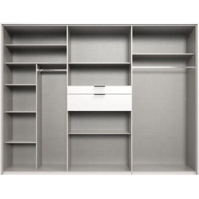 Wimex Moldau Kleiderschrank mit Spiegel - 270cm breit Wimex Moldau Kleiderschrank mit Spiegel - 270cm breit