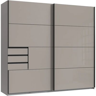 Wimex Tilburg Kleiderschrank - Saharagrau Glas Modern Wimex Tilburg Kleiderschrank - Saharagrau Glas Modern