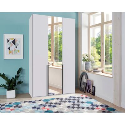 Wimex Mugano Kleiderschrank - Weiß, 135cm breit, 236cm hoch, 58cm tief - Schrank Wimex Mugano Kleiderschrank - Weiß, 135cm breit, 236cm hoch, 58cm tief - Schrank