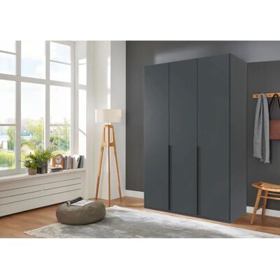 Wimex Mugano Kleiderschrank - Graphit, 2 Regale, 2 Stangen - Schrank Wimex Mugano Kleiderschrank - Graphit, 2 Regale, 2 Stangen - Schrank