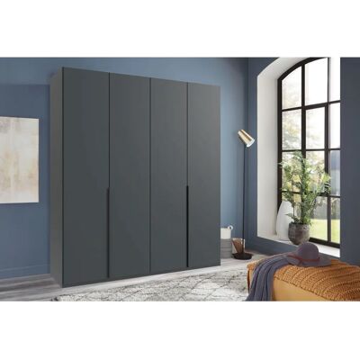 Wimex Mugano Kleiderschrank - Grau, 180cm Breit, 208cm Hoch, 58cm Tief - Schrank Wimex Mugano Kleiderschrank - Grau, 180cm Breit, 208cm Hoch, 58cm Tief - Schrank