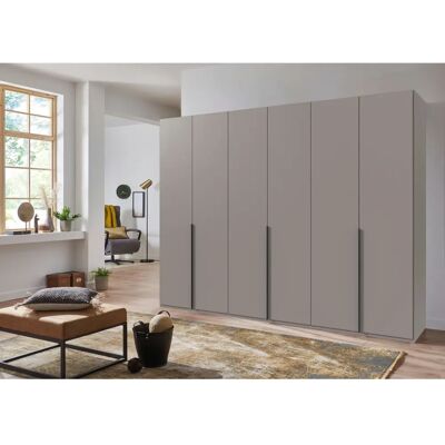 Wimex Mugano Kleiderschrank - Saharagrau, 6-türig, 3 Regale, 3 Stangen - Kleiderschrank Wimex Mugano Kleiderschrank - Saharagrau, 6-türig, 3 Regale, 3 Stangen - Kleiderschrank
