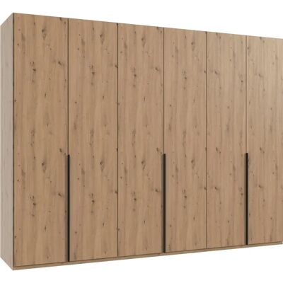 WIMEX Mugano Kleiderschrank - Artisan Eiche Nachbildung, Schwarze Griffe - Schrank WIMEX Mugano Kleiderschrank - Artisan Eiche Nachbildung, Schwarze Griffe - Schrank