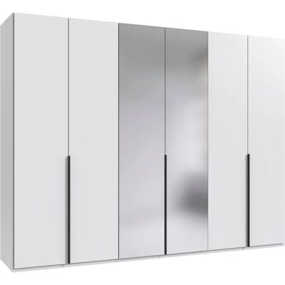 Wimex Mugano Kleiderschrank - Weiß, 5 Regale, 3 Kleiderstangen - Schrank Wimex Mugano Kleiderschrank - Weiß, 5 Regale, 3 Kleiderstangen - Schrank