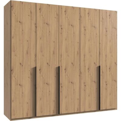 Wimex Mugano Kleiderschrank - Artisan-Eiche Nachbildung, Schwarze Griffe - Kleiderschrank Wimex Mugano Kleiderschrank - Artisan-Eiche Nachbildung, Schwarze Griffe - Kleiderschrank