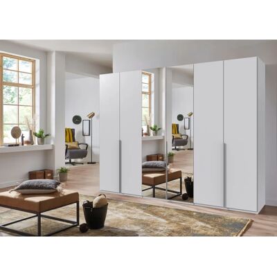 Wimex Mugano Kleiderschrank - Spiegel, 5 Regale, 3 Stangen, Made in Germany Wimex Mugano Kleiderschrank - Spiegel, 5 Regale, 3 Stangen, Made in Germany