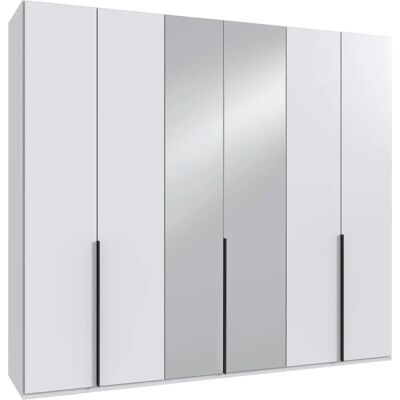 Wimex Mugano Kleiderschrank - Weiß, 5 Einlegeböden, 3 Stangen, 236cm H Wimex Mugano Kleiderschrank - Weiß, 5 Einlegeböden, 3 Stangen, 236cm H