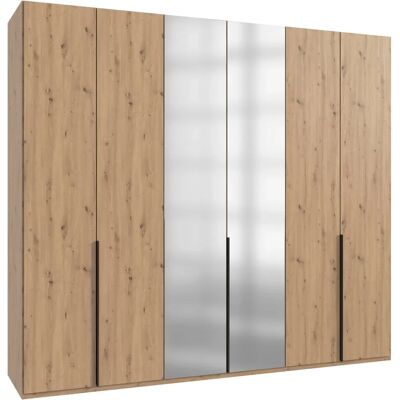 Wimex Mugano Kleiderschrank - Artisan Eiche Nachbildung, Schwarze Griffe - Schrank Wimex Mugano Kleiderschrank - Artisan Eiche Nachbildung, Schwarze Griffe - Schrank