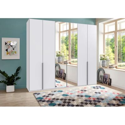 Wimex Mugano Kleiderschrank - 5 Regale, 3 Stangen, Weiß Wimex Mugano Kleiderschrank - 5 Regale, 3 Stangen, Weiß