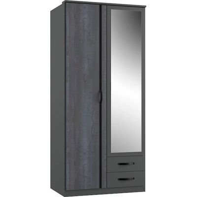 WIMEX Duo Kleiderschrank - 90x198x58 cm, 2 Stück, grau WIMEX Duo Kleiderschrank - 90x198x58 cm, 2 Stück, grau