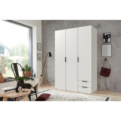 WIMEX Modena Weiß Kleiderschrank - Drehtüren - 120x54x185cm WIMEX Modena Weiß Kleiderschrank - Drehtüren - 120x54x185cm