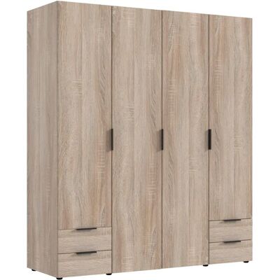 WIMEX Modena Kleiderschrank - Drehtüren, 160cm, Braun WIMEX Modena Kleiderschrank - Drehtüren, 160cm, Braun