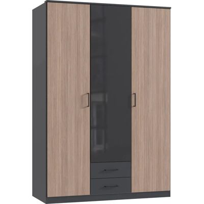 Wimex Fulda Kleiderschrank - 2 Schubladen, 135x58x199cm, Made in Germany Wimex Fulda Kleiderschrank - 2 Schubladen, 135x58x199cm, Made in Germany