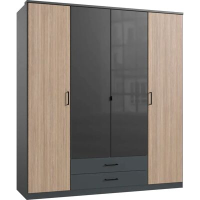 Wimex Fulda Kleiderschrank - 2 Türen, 4 Einlegeböden, Made in Germany Wimex Fulda Kleiderschrank - 2 Türen, 4 Einlegeböden, Made in Germany