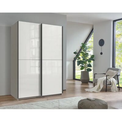 Wimex Mugano Kleiderschrank - Saharagrau, Weiß, Schwarz - Kleiderschrank Wimex Mugano Kleiderschrank - Saharagrau, Weiß, Schwarz - Kleiderschrank