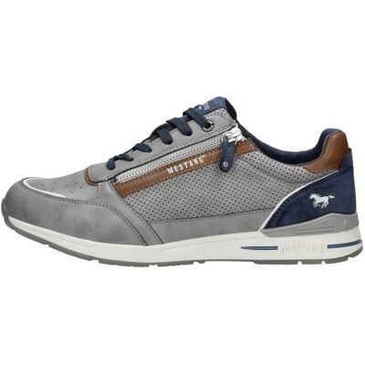 Mustang Heren Grijze Sneakers - Sportief, Maat 47 Mustang Heren Grijze Sneakers - Sportief, Maat 47