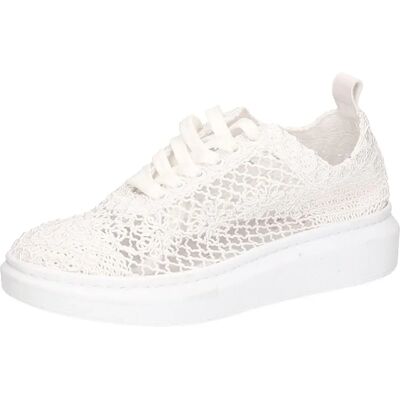 MUSTANG Damen Weiße Casual Sneaker - Schnürschuh MUSTANG Damen Weiße Casual Sneaker - Schnürschuh