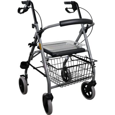 Drive Leichtgewicht Rollator GiGo 2G - Aluminium, Silber, Klappbar Drive Leichtgewicht Rollator GiGo 2G - Aluminium, Silber, Klappbar