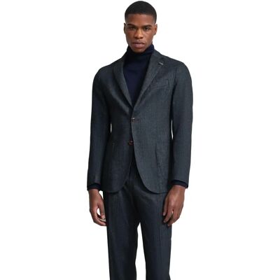 BUGATTI Slim Fit Marineblauw Blazer BUGATTI Slim Fit Marineblauw Blazer
