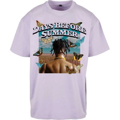 Mister Tee Giorni Prima dell'Estate T-shirt Oversize Viola - T-shirt Mister Tee Giorni Prima dell'Estate T-shirt Oversize Viola - T-shirt