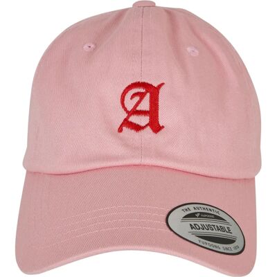 MISTERTEE Pink Letter Low Profile Cap - Unisex Casual MISTERTEE Pink Letter Low Profile Cap - Unisex Casual
